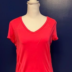 Bright pink athletic top